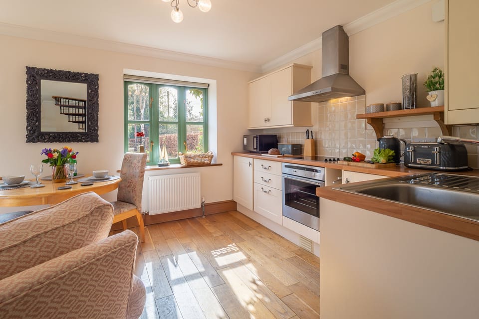 Ground floor:  A different view of the kitchen