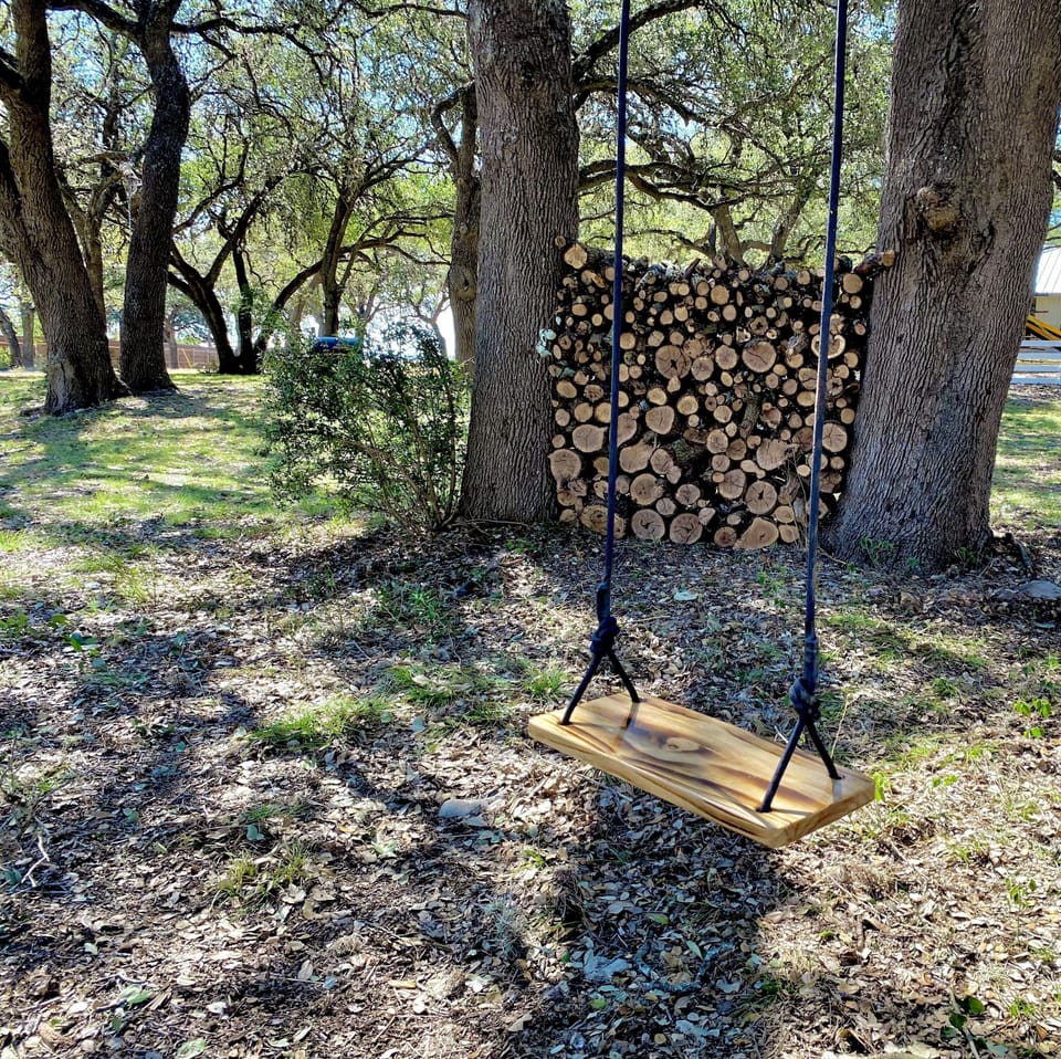 Free firewood and multiple swings