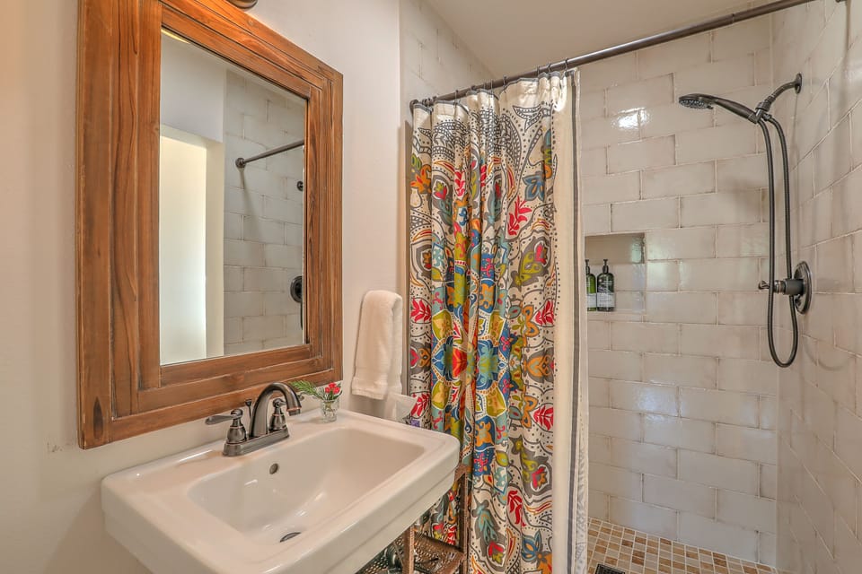 guest bathroom with shower