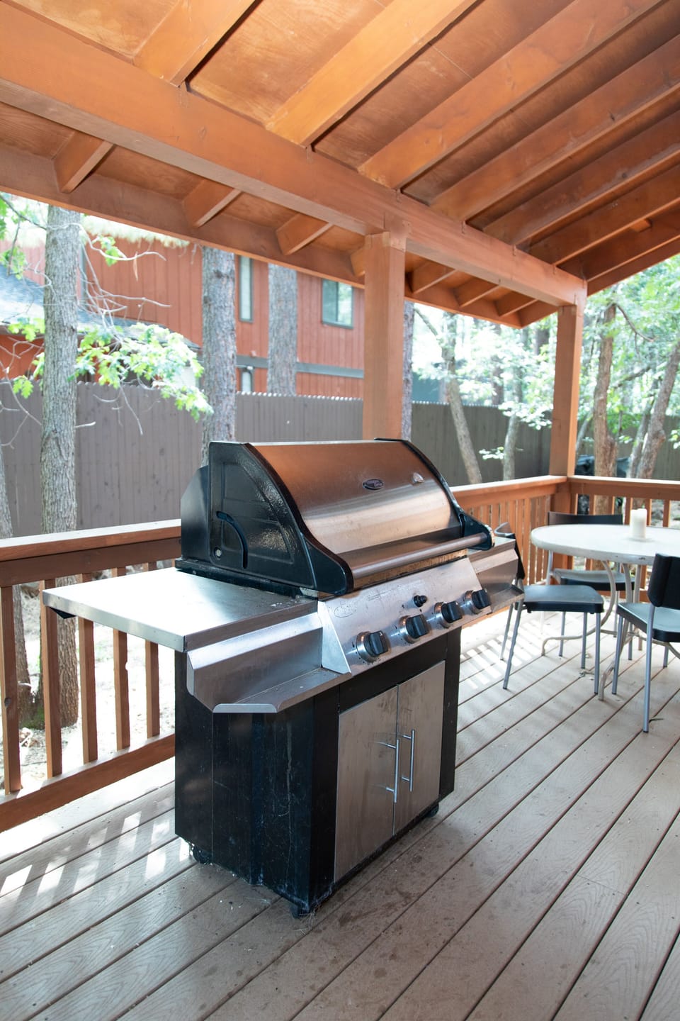 BBQ and save money.  The view from the wrap-around deck is the best in town