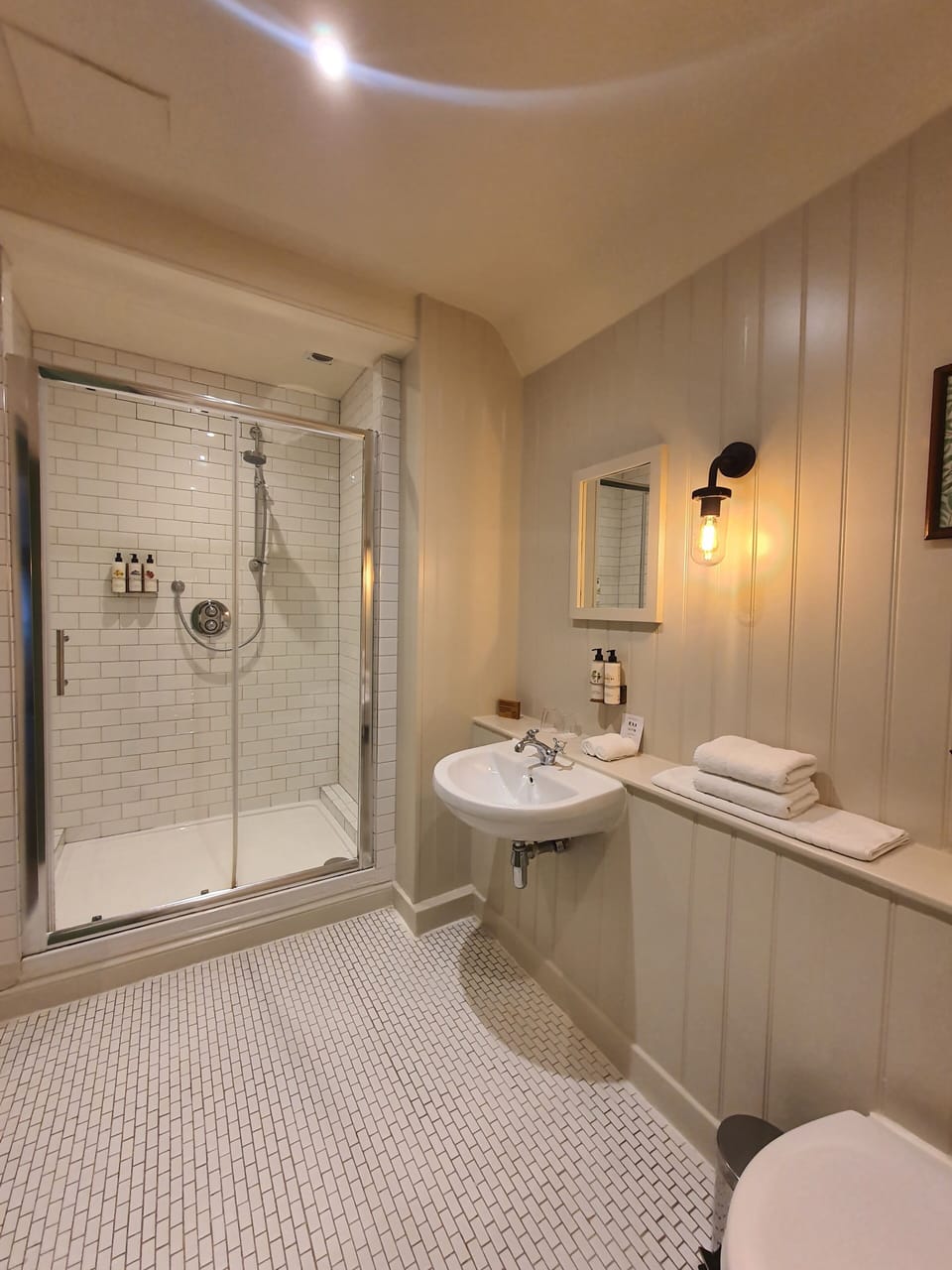 Indulgence Room | Bathroom | Shower, free toiletries, hair dryer, towels