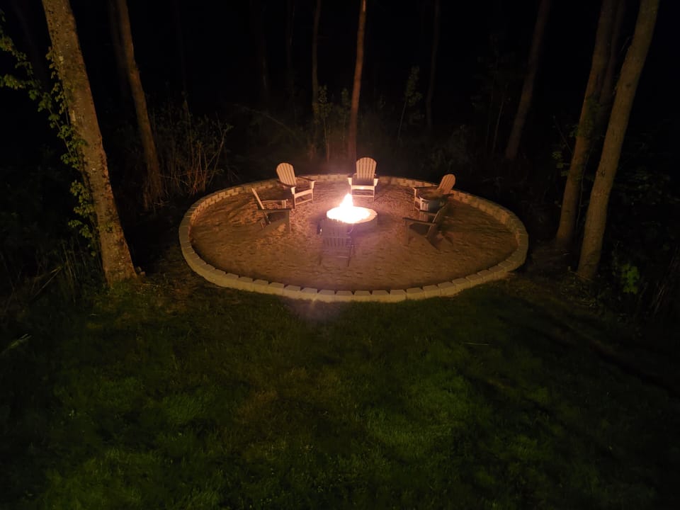 huge outdoor firepit