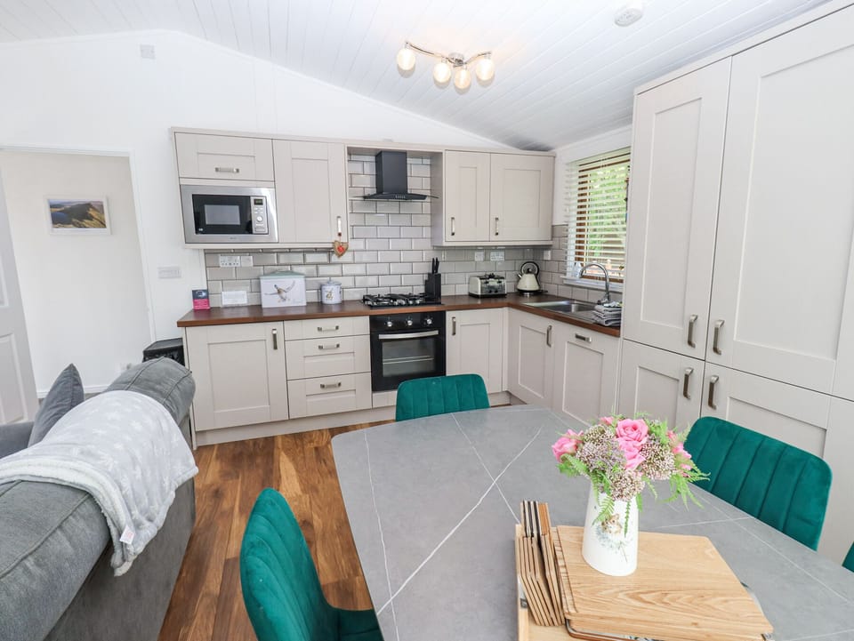 Fridge, microwave, dishwasher, electric kettle
