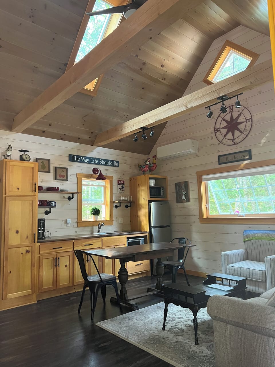 Generous size kitchenette, fully equipped for cooking any meal.