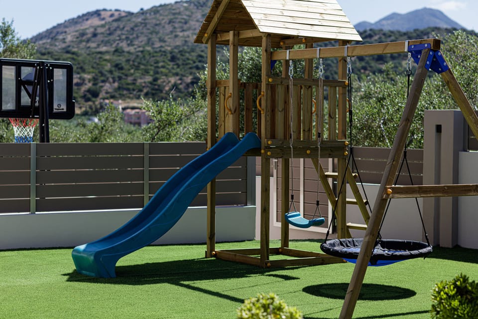 The natural playground all around will delight children.