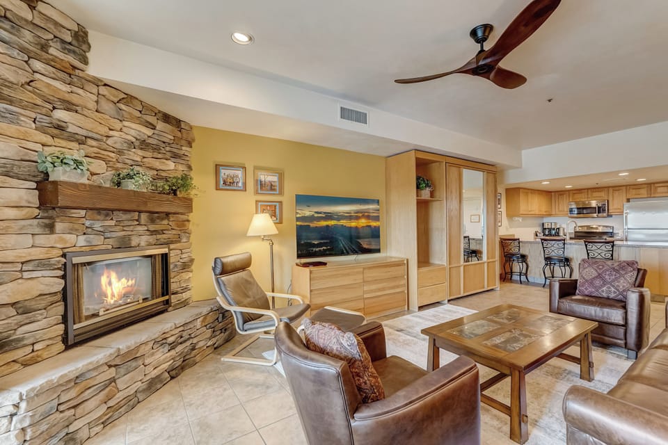 Living Room with Queen-Sized Murphy Bed Folded up