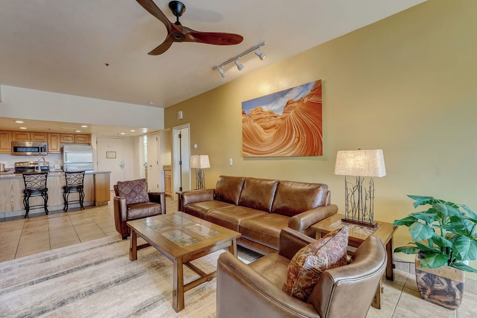 Living Room with Queen-Sized Murphy Bed Folded up