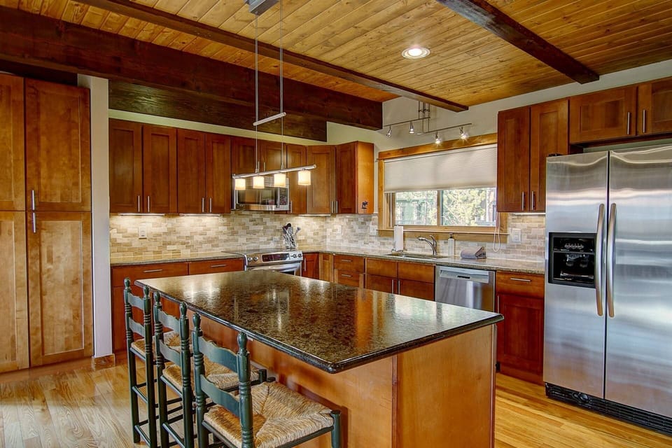 Updated kitchen with great appliances and counter space to make your meals at home!
