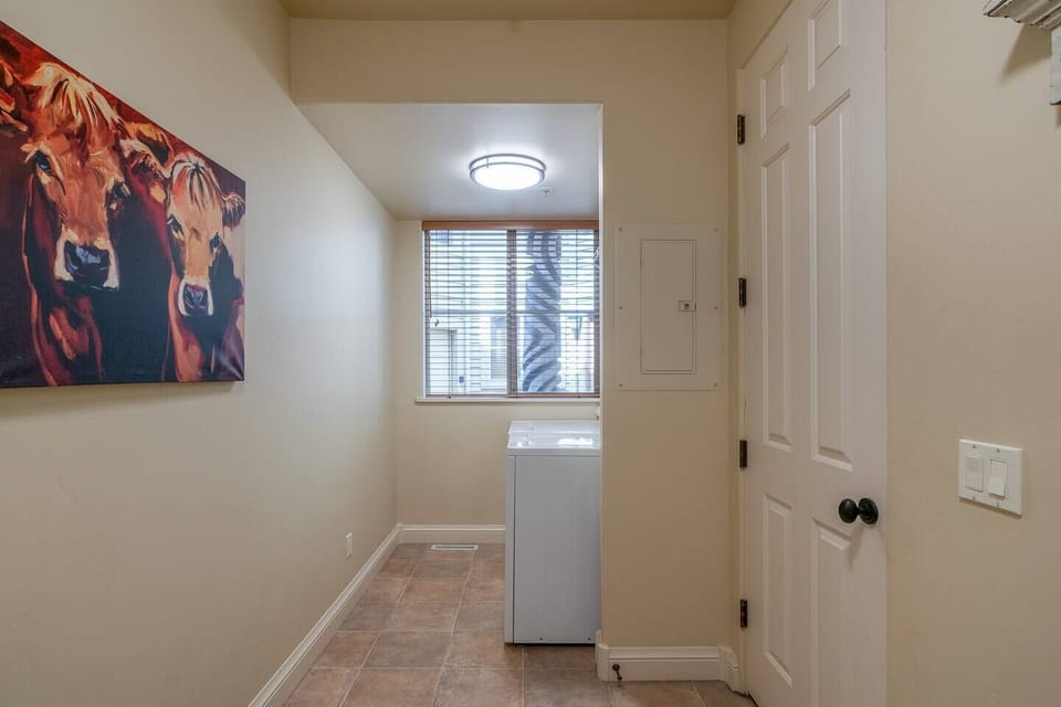 Laundry room and entry from garage