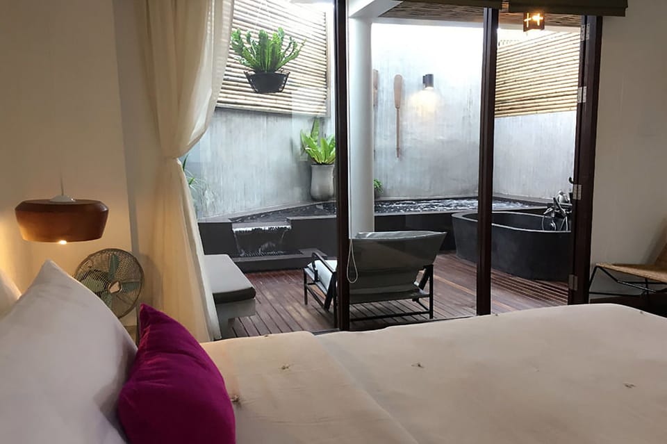 In Love Plunge Pool | Minibar, in-room safe, individually decorated, individually furnished