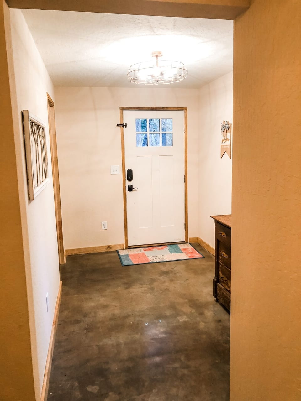 Private guesthouse entry. 