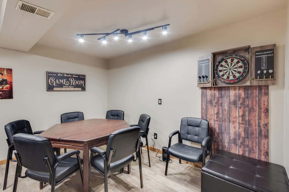 Dart board for a fun game of darts.