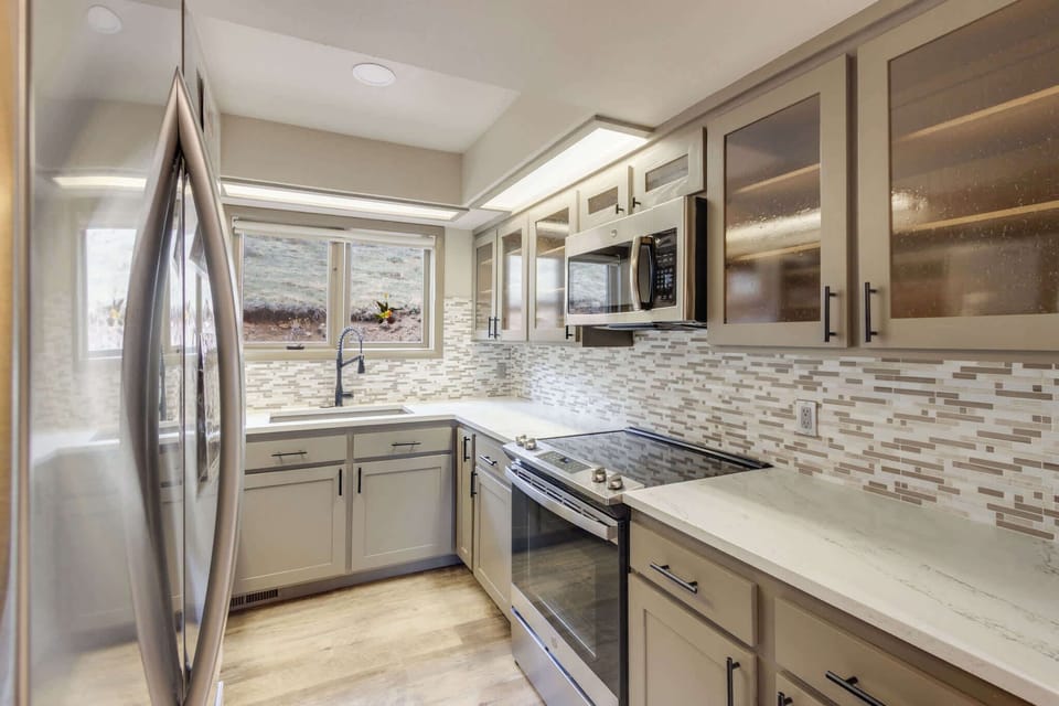 Cook all of your favorite meals in the full kitchen.