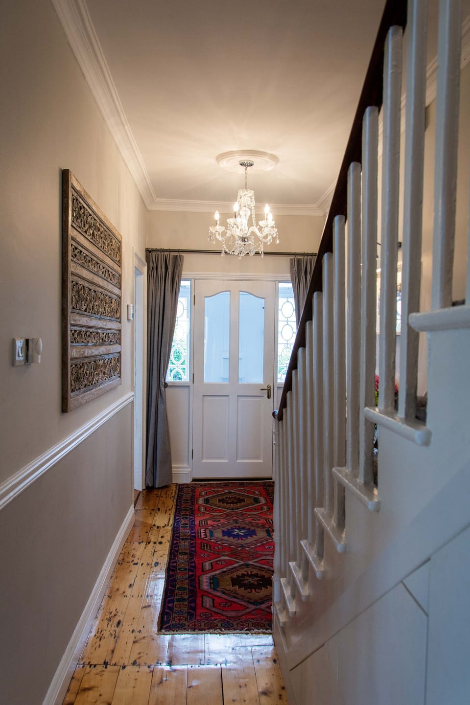 One of the bedrooms in the family suite
