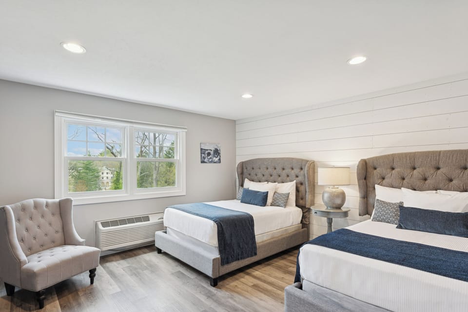 Standard Room, 2 Double Beds | Premium bedding, minibar, desk, laptop workspace