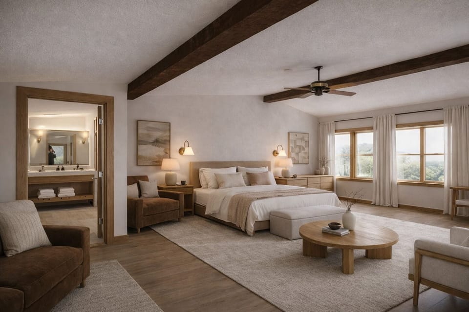 Terrace Studio King Bed | Premium bedding, pillowtop beds, individually decorated