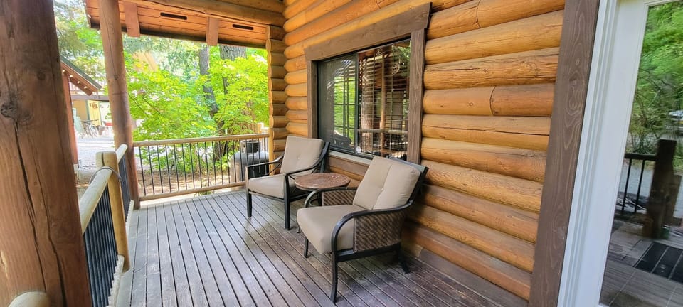 Front porch for sipping morning coffee and watching kids play outside.