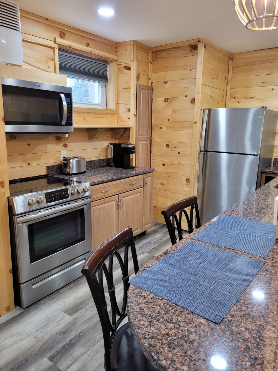 Kitchen with granite counter tops