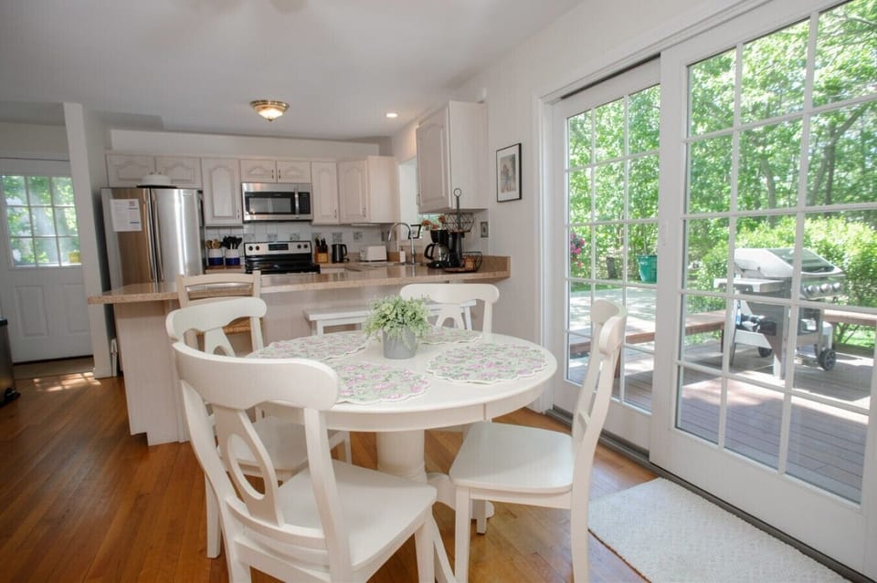 Elegant dining room with a simple yet inviting design.