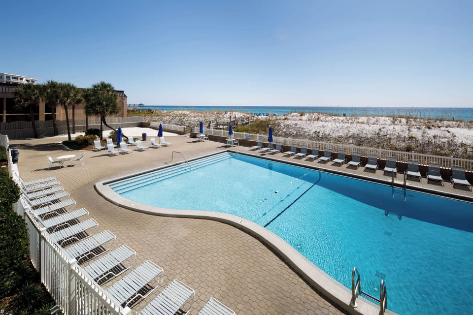 Pool views from the balcony