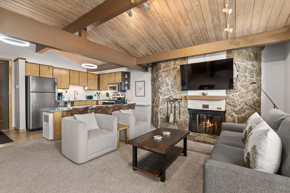 Living room off of kitchen