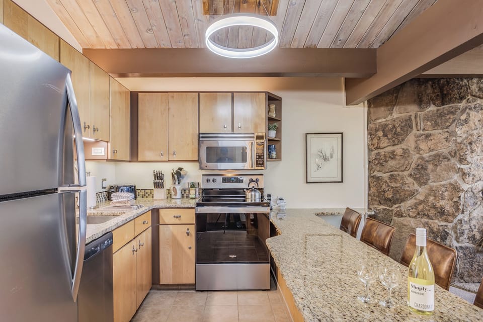 Full kitchen with updated appliances