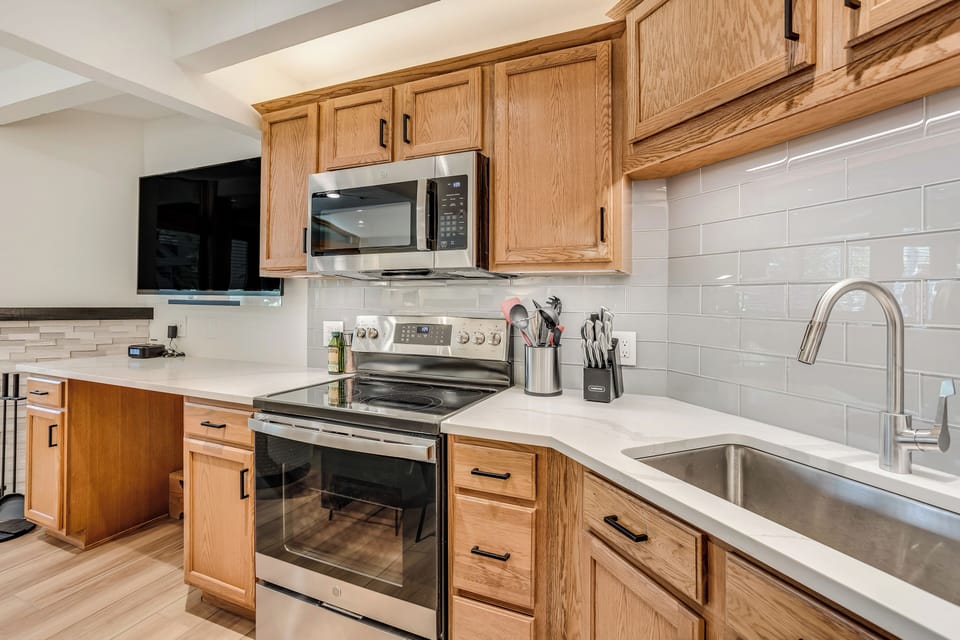Kitchen with updated appliances