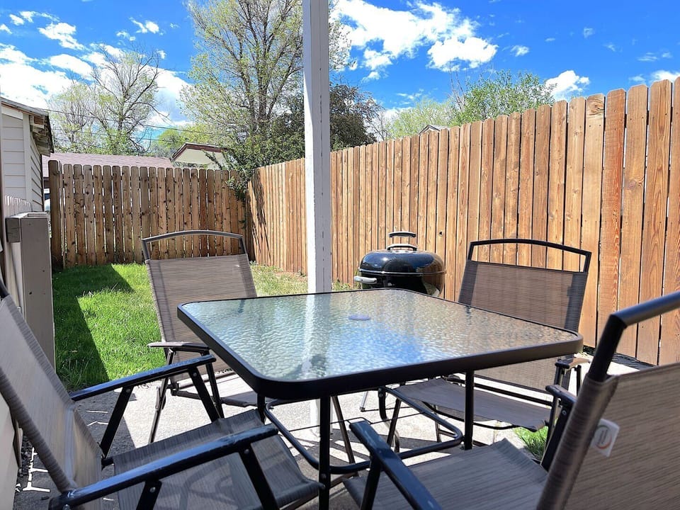 Enjoy warm summer evenings on the patio