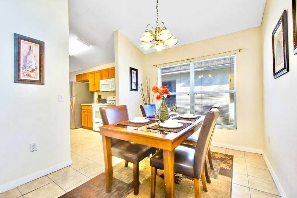 One of two formal dining areas