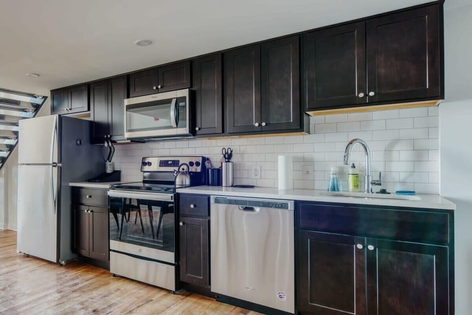 Fully stocked kitchen