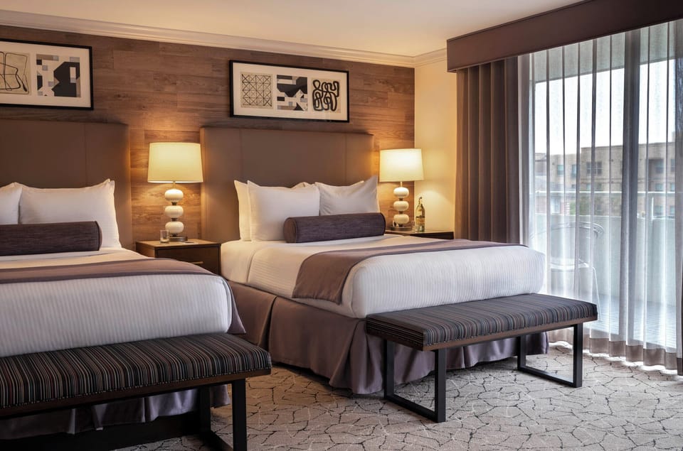 Deluxe Room, 2 Double Beds, Balcony | Premium bedding, minibar, in-room safe, desk