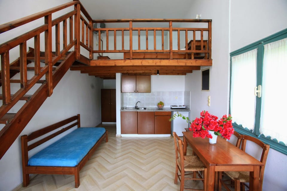 Duplex | Living area | 24-inch TV with satellite channels