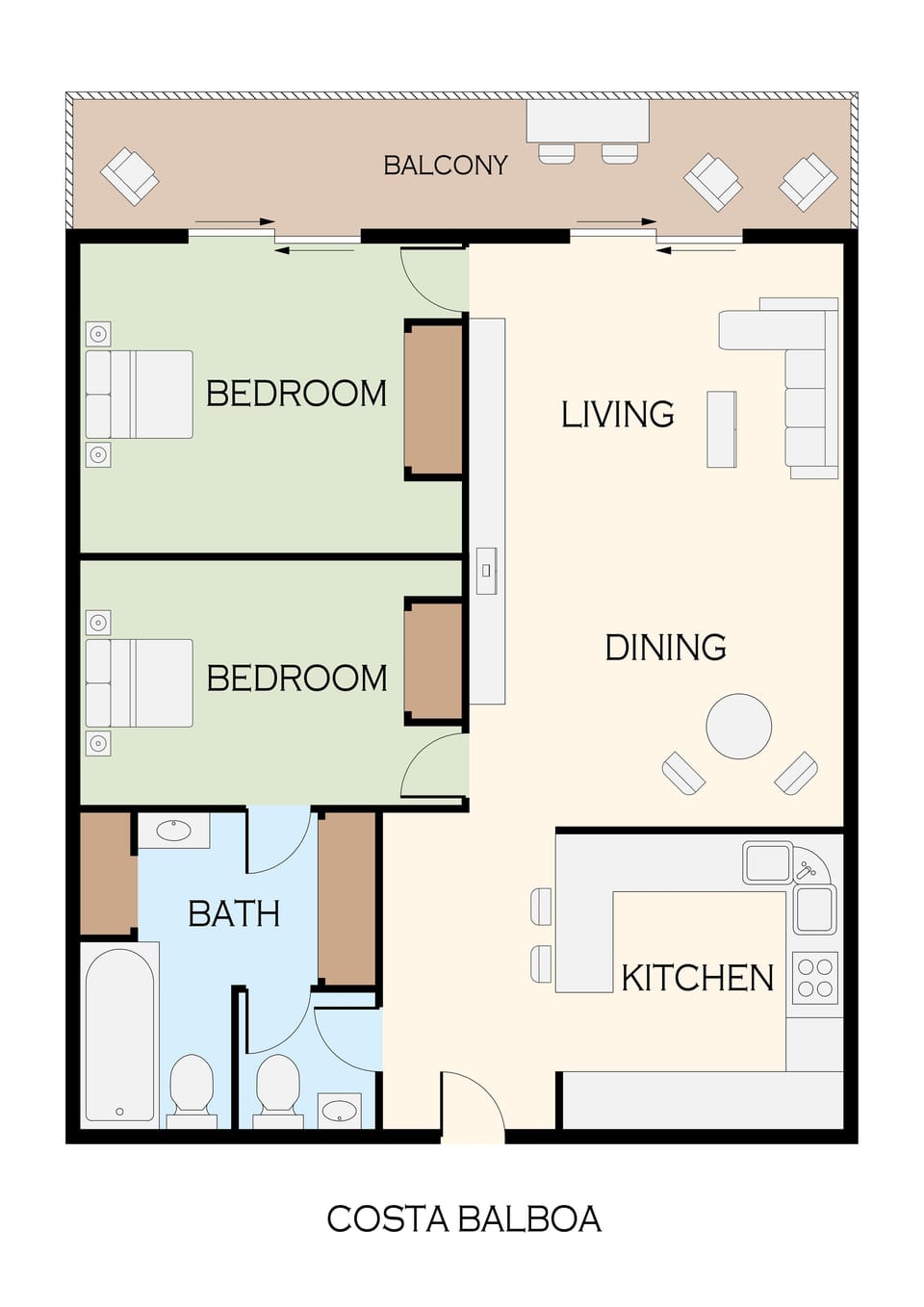 Floor Plan of Costa Balboa
