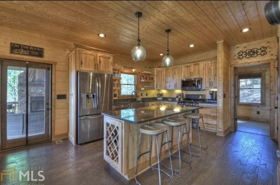 Kitchen island with seating