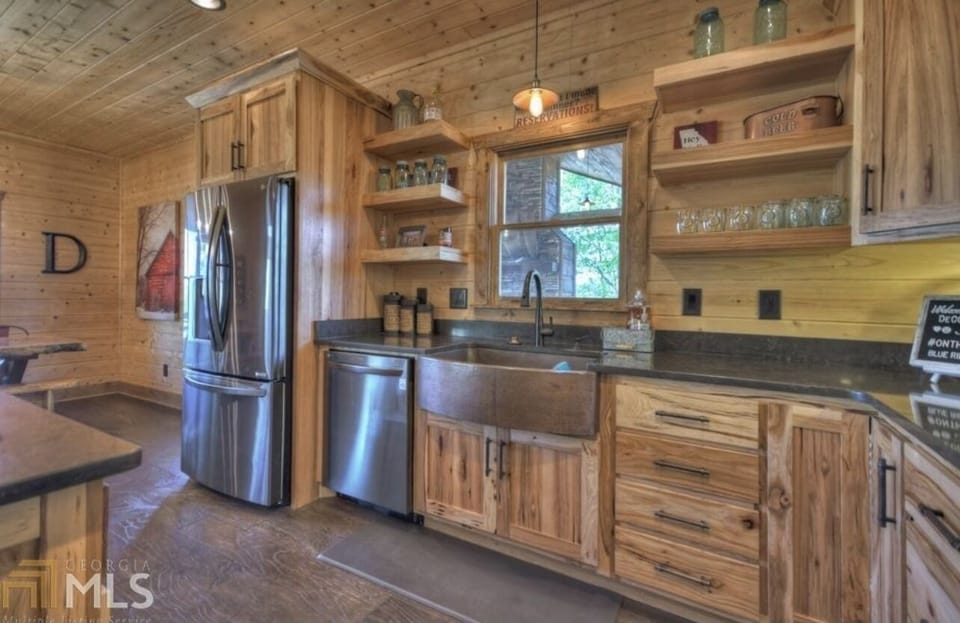New appliances and beautiful kitchen for cooking together