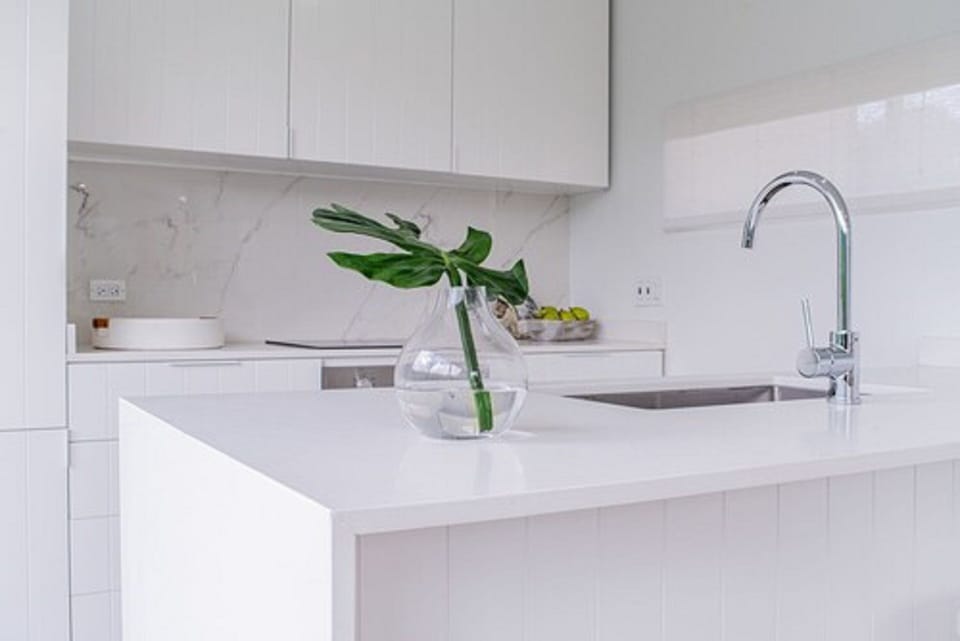 Oven, stovetop, dishwasher, coffee/tea maker