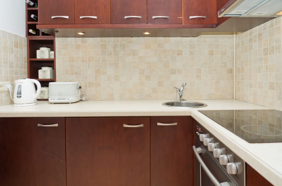 Apartment, 1 Bedroom (Krzywe Kolo) | Private kitchen | Espresso maker, coffee/tea maker, fridge, stovetop