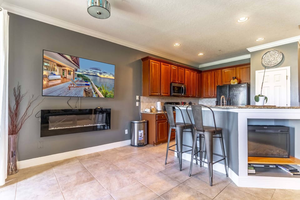 Second Faux Fireplace Adds to the Ambience!