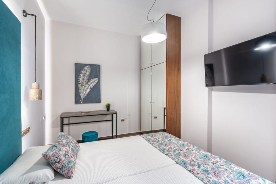 Plenty of wardrobe space with mirrored doors for convenience.