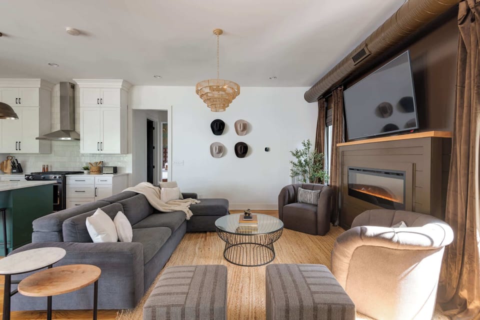 Spacious layout lets everyone spread out without feeling crowded