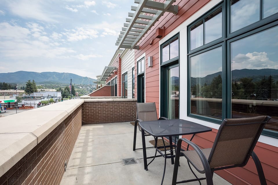 Unwind on your private terrace with mountain views, perfect for morning coffee or evening relaxation.