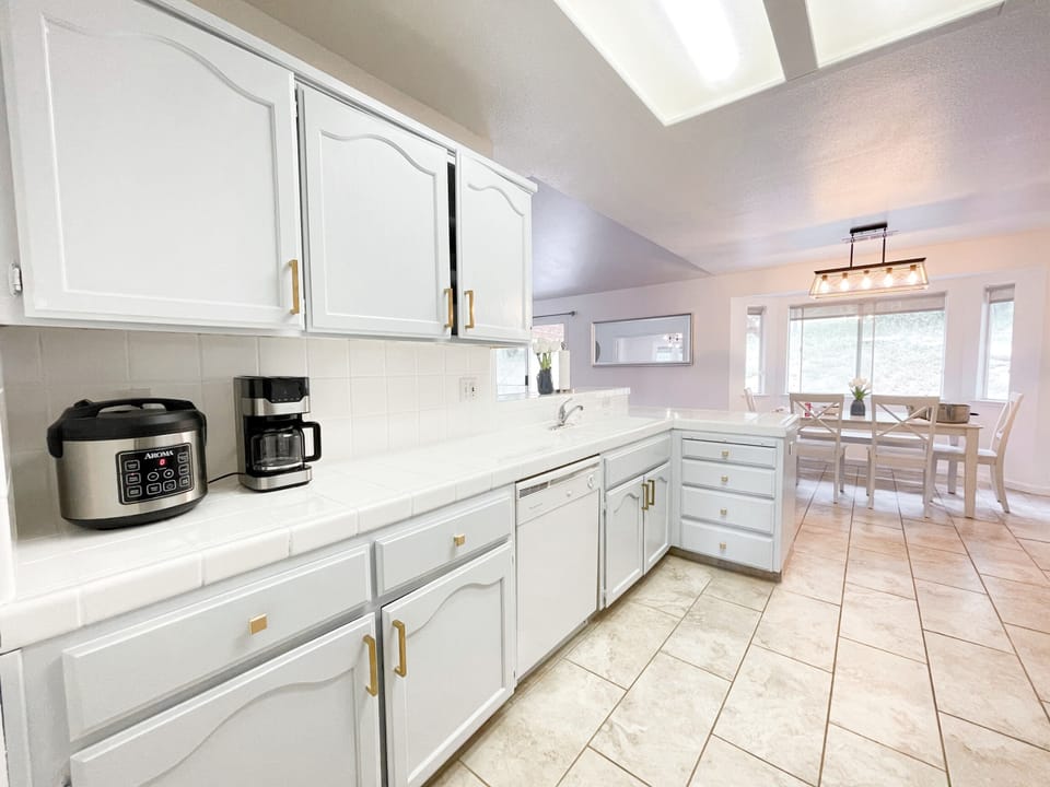Sparkling clean kitchen.
