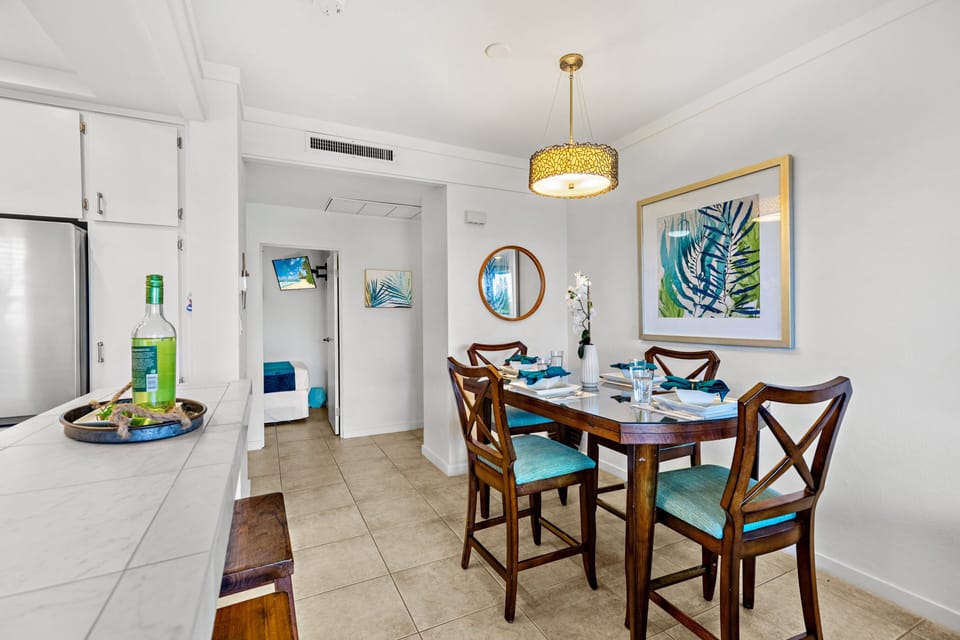 Dining area conveniently located off the kitchen.