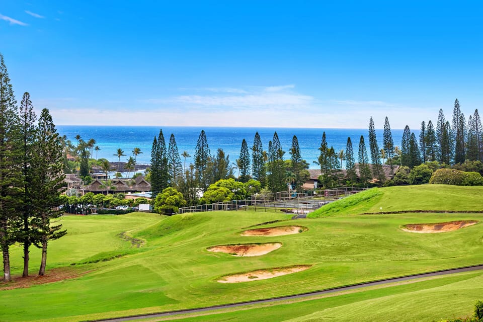 Beautiful Kapalua Golf Course just outside your villa.