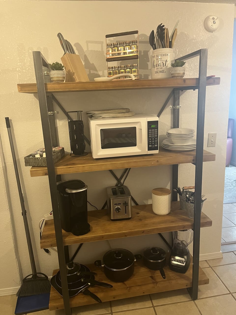Fully functional kitchen with Keurig! We provide the coffee. 