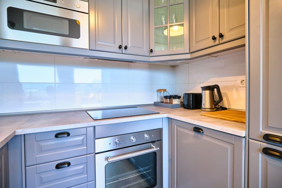 Luxury Apartment | Private kitchen | Fridge, microwave, oven, dishwasher
