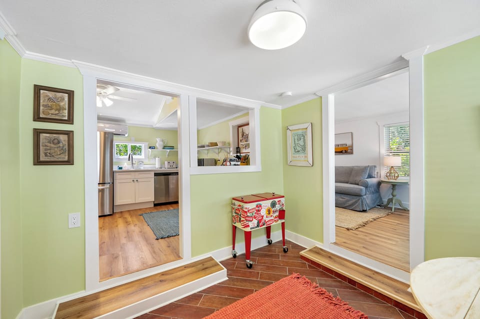 Decorated in a retro Island style cottage