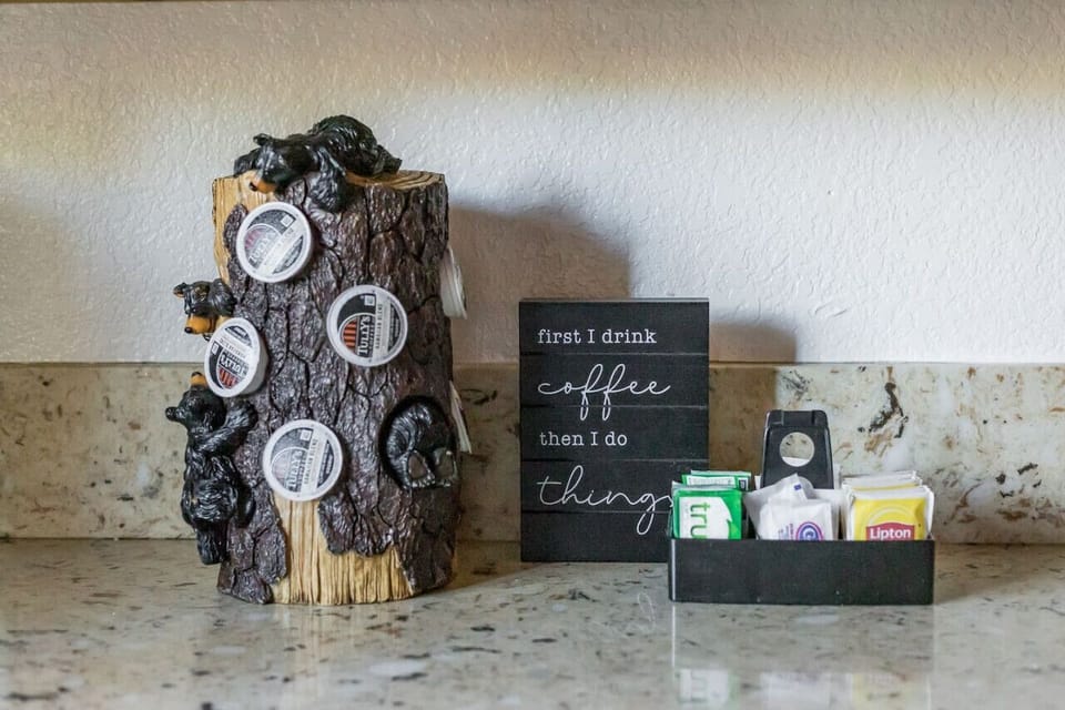 Coffee and Tea basics provided during your stay!