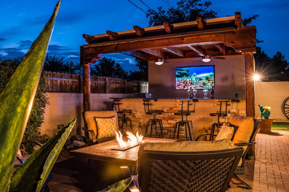 Fire pit area