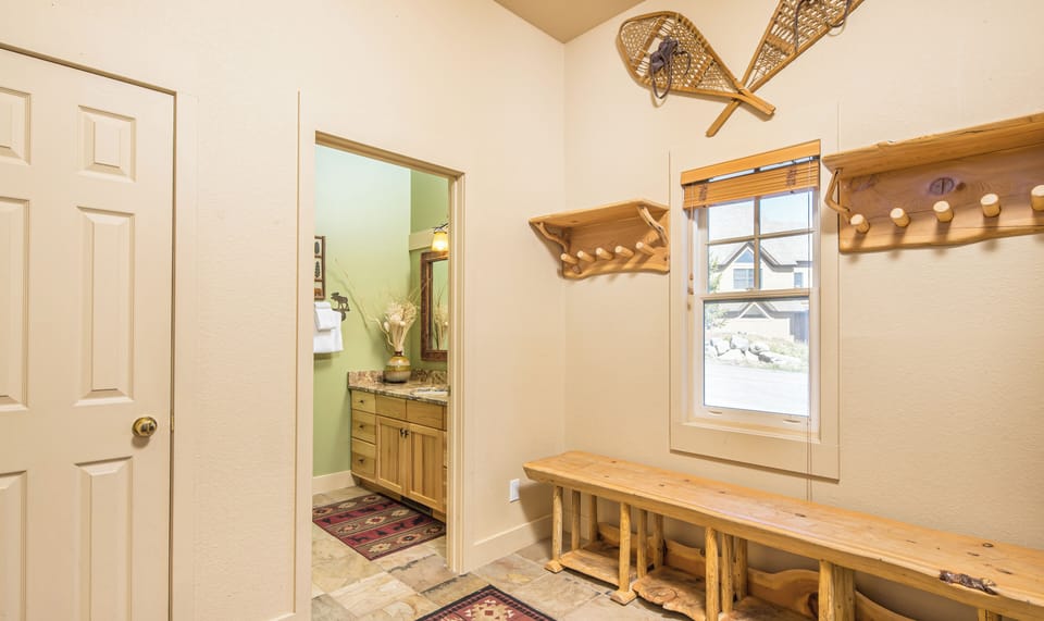 Entryway with Storage and a Half Bathroom